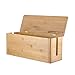 CableRack Bamboo Large Cable Management Box for Amazing Desk Cable Management and Power Strip Box Solutions