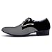 Blivener Men's Pointed Toe Suede Leather Dress Shoes Casual Oxford White US 12