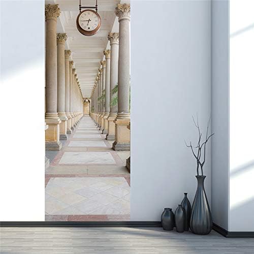MISSSIXTY 3D Carraway Colonnades Door Wall Mural Wallpaper Stickers Vinyl Removable Decals for Home Decoration 30.3" x 78.7"