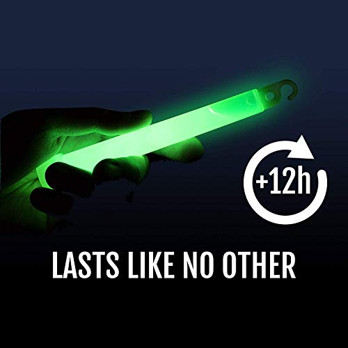 12 Ultra Bright Emergency Glow Sticks Individually Wrapped Long