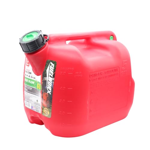 Fuelworx 5 Gallon Gas Can, CARB Compliant, Stackable, Red photo 8