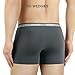 DAVID ARCHY Men's 4 Pack Cotton Underwear Soft Trunks with Fly (L, Dark Gray)
