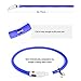 BSEEN Light Up Dog Collars - Reflective LED Dog Collar, Adjustable Puppy Collar, Rechargeable Dog Camping Gear Dog Collar Light for Small Medium Large Dogs (Medium, Blue3)