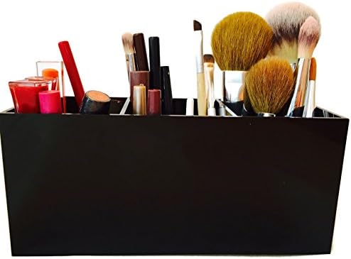 Makeup Brush Organizer Holder Acrylic | 3 Slot Cosmetics Crafts | Crafting Zen