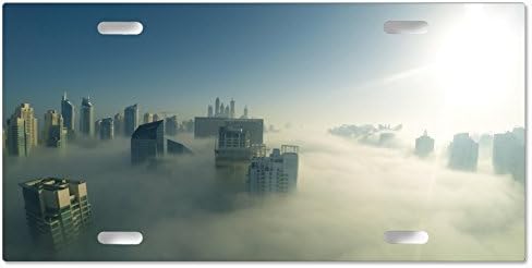 morning fog in dubai picjumbo com - License Plates