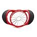 16-Blade Apple Slicer Corer Cutter Wedger Divider by Alpha & Sigma - [Includes Free eBook] - Ultra Sharp Stainless Steel Blades & Ergonomic Rubber Grip Handle