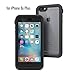 Waterproof Case for iPhone 6s Plus, Shock Proof, Drop Proof by Catalyst for iPhone 6s+ with High Touch Sensitivity ID (Black & Space Gray)