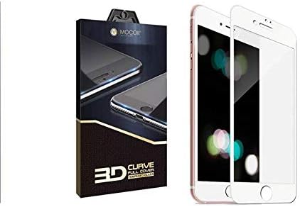 ايفون 7 بلس لاصق حماية شاشة كاملة زجاجي Iphone 7 Plus ابيض