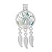 10pcs Angel Wings Wish Dream Catcher Pearl Cage Bright Silver Beads Cage Locket Pendant Jewelry Making-for Oyster Pearls, Essential Oil Diffuser, Fun Gifts (Angel Wings)