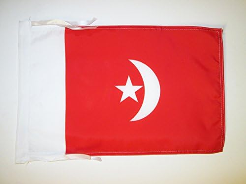 AZ FLAG, Umm al-Qaiwain Flag, 18'' x 12'', 100% Polyester UAE Emirate of Umm al-Qaiwain Small Banner with Two Cords