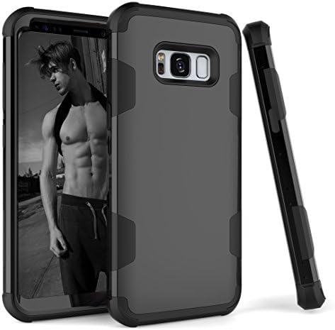 HOHAM Galaxy S8 Plus Case, Hybrid Completely Scratch-proof and Drop Resistance Duroplasts+Soft Silicone Protective Case Cover for Samsung Galaxy S8 Plus