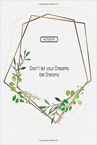 Short Quotes About Dreams Don't Let Your Dearm...be Dream.: Short Quotes With Blank Lined White  Papers Easy To Write A Journal,Size 6X9: S, Sants.: 9781079047042:  Amazon.com: Books