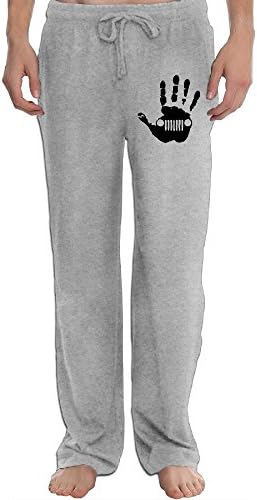 PTR Men's Jeep Skeleton Handprint Running Pants Color Ash Size XXL