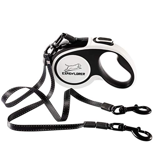 Dual Retractable Dog Leash Double-Head Lockable Extendable Pet