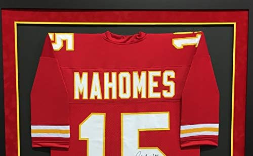 patrick mahomes autographed jersey framed
