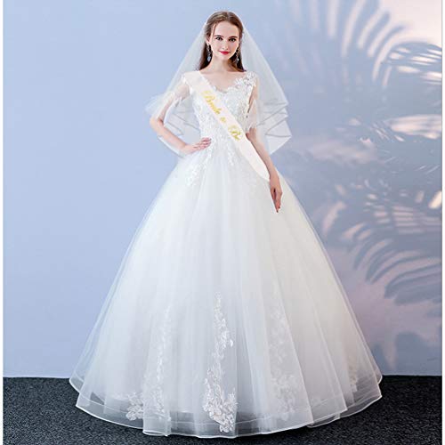 PRETTY SEE Bride Veil Set Wedding Veil Tulle Veils with Comb and Sash