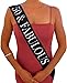 50 & Fabulous Black Glitter Satin Sash - Happy 50th Birthday Party Supplies, Ideas and Decorations- Funny Birthday