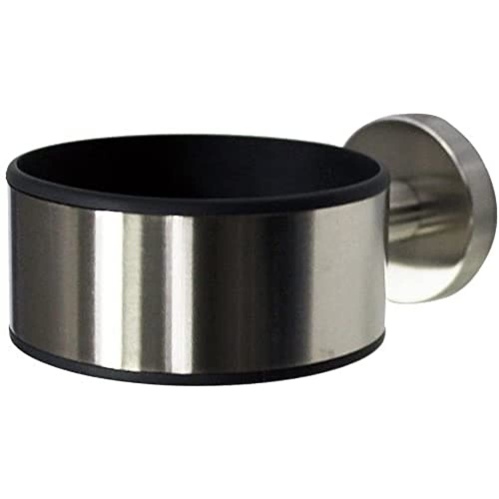Tiger Boston Hairdryer Holder, Stainless Steel Brushed, 8.7 x 5 x 12.4 cm