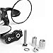 Black Motorcycle 3' Round 7/8' Handle Bar End Rearview Mirrors For Honda Harley
