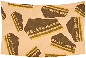 YPink Tapestry Chocolate Mousse Dessert Color Tapestries Wall Hanging Flower Psychedelic Tapestry Wall Hanging Indian Dorm Decor for Living Room Bedroom 60 X 40 Inch