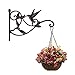 BESKIT Hanging Plant Hook Hummingbird Cast Iron Decorative Plant Hanger for Flower Basket Bird Feeder Wind Chime Lanternsthumb 1