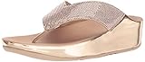 FitFlop Women's Crystall Sandal, Metallic Rose