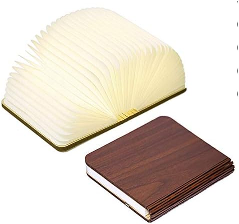 Arista Folding Decorative LED Desk Lamp Wireless Portable USB Rechargeable Bedside Table Room Decor Lamp (Dark Brown)