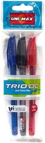 Plus Office Unimax Trio DC – Pack of 3 pens, Multi-Colour
