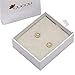 Cuccu Women Girl Cubic Zirconia Round Flower Earrings 9mm Gold Earrings Cute Jewelry CZ Earrings Stud Set