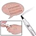 Liquid Tattoo Eyebrow Pen With Four Tips, Long-lasting Waterproof Gel for Eyes Makeup Brow Pen-Brown