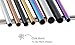 Classic Culture Party Set of 8 Reusable Stainless Steel Drinking Straws - Colorful Metal Straws With Case; Variety of Widths and Lengths, Some Fit Your 30 20 Ounce Yeti Tumbler Lid; Earth Friendly