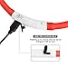 ITERY Dog Collar, Led USB Rechargeable Pet Safety Collar Waterproof Light up Adjustable Flashing Collar (Red)