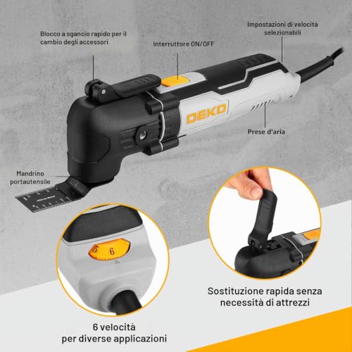 300W Multifunction Instrument with Quick Change System and Alternative Movement: DEKOPRO 3000-22000RPM, Multifunction Electric Instrument with Cable