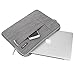 MOSISO Denim Sleeve Bag with Front Pocket Compatible 11-11.6 Inch Laptop, Pure Gray