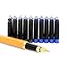 ANTONIO DA PARRA (R Fountain Pen Ink Refill Cartridges – Premium Quality – Pack of 20 (10 Blue and 10 Black) International Standard Size Calligraphy Pens – Perfect Set