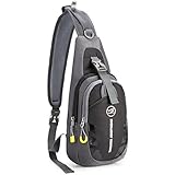 WildX Sling Bag Chest Pack Casual Cross Body Bag with Adjustable Shoulder Strap for Men & Women