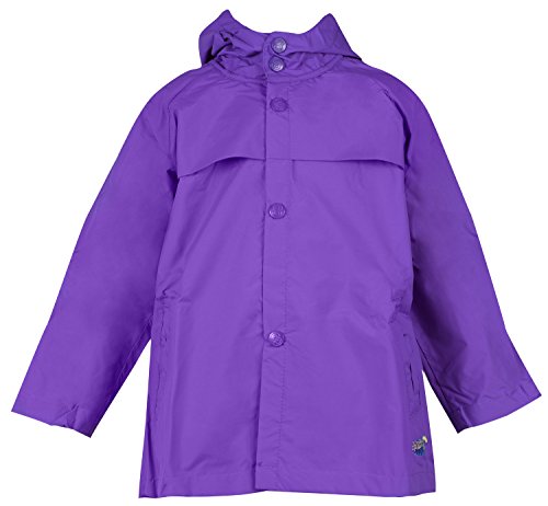 Splashy Children's Rain Jacket (4, Purple)