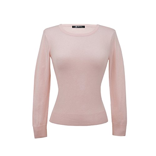 YEMAK Light Weighted Daily Sweater,10Colors,Vintage Inspired, Pinup, Mak MK3636-BLS-S - Thumbnail 2
