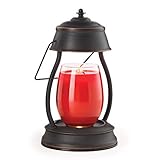 Candle Warmers Etc Hurricane Candle Warmer Lantern For Top-Down Candle Melting, Oil Rubbed Bronze