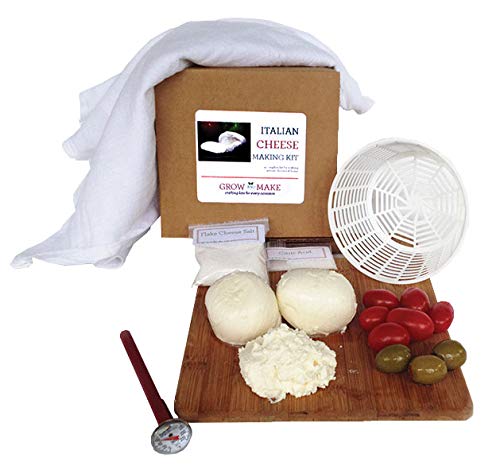 Grow and Make DIY Italian Cheese Making Kit - Learn how to make home made mozzarella and ricotta cheese!