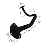 Mega Brands New Gas Scooter Moped Muffler Exhaust Pipe for 125cc 150cc GY6 Parts 50cc 150cc Go Kart Buggy