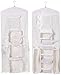 Wrapping Paper Storage Organizers- 2 Pack- Dual Sided Hanging Gift Wrap Station-Clear Compartments for 30” Rolls, Ribbon, Bows & Gift Bags by Elf Stor