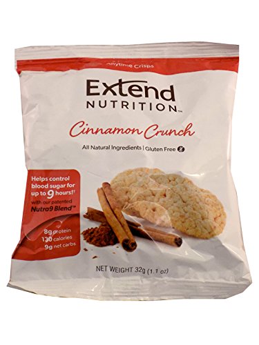 Extend Crisps, Cinnamon, 1.1 oz. Bags (Pack of 5)