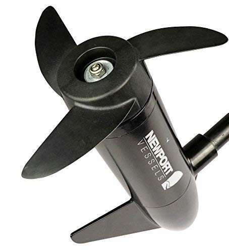 Newport Vessels NV-Series 46lb Thrust Transom Mounted Saltwater Electric Trolling Motor w/LED Battery Indicator (30" Shaft)