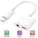 YouFu Iphone 8 adapter dongle headphone adapter 2A fast charging. Headphone splitter Supports the latest IOS systems. Charging and listening to music at the same time (no microphone function) (white)