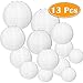 Paxcoo 13 Packs White Paper Lanterns with Assorted Sizes for Wedding Party Decorations