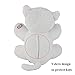 Wewill Glowing Night Light Huggable Stuffed Cat Preumium Soft Stuffed Animal Toys with Colorful Flash LED Light, Nice Gift for Mother's Day, 8-Inch, White