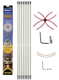 SootEater Rotary Chimney Cleaning System with 30 ft. Flexible White Rods