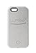 LuMee Original Phone Case, Silver | LED Lighting, Variable Dimmer | Shock Absorption, Bumper Case, Selfie Phone Case | iPhone 6s