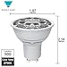 Triangle Bulbs, LED GU10 6.5-Watt, Dimmable, 50W Equivalent, 35° Wide Flood, Warm White Light Bulb - UL Listed
